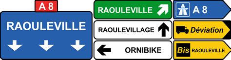 Panneaux De Direction Roule Raoule