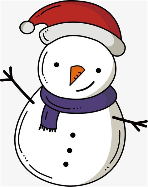 Snowman Cartoon PNG Picture, Lovely Cartoon Snowman, Cartoon Vector ...