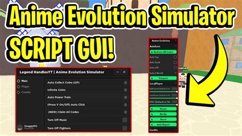 Anime Evolution Simulator Script Gui Hack Autofarm Infinite Power