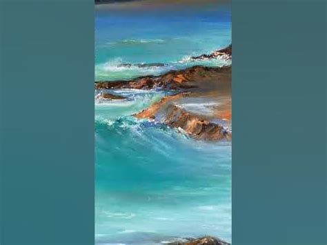 Картина маслом «Морской прибой» 🎨🎨🎨 - YouTube