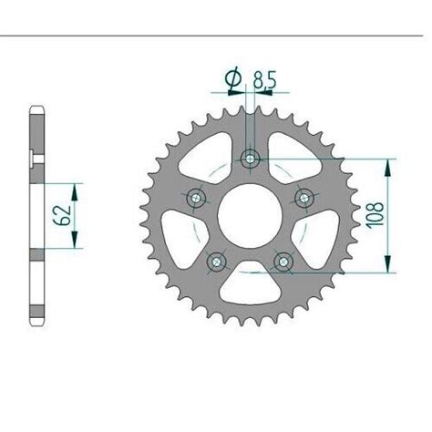 DID 520VX3 G B Clip Kettensatz Stahl für Cagiva Mito 125 SP525 2013