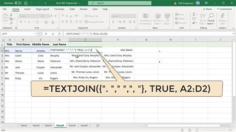 How To Use Textjoin Function To Join Text From Multiple Cells In Excel