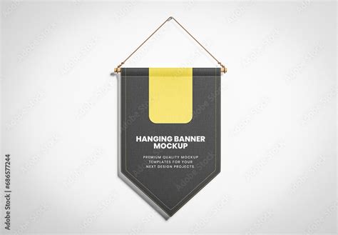 Hanging Banner Mockup Stock Template | Adobe Stock