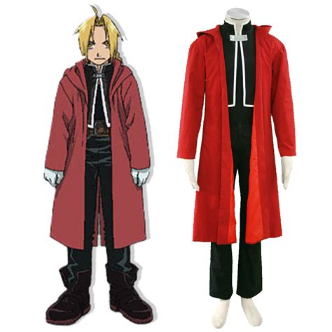 Fullmetal Alchemist Edward Elric 1 Anime Cosplay Costumes Outfit Fullmetal Alchemist Edward