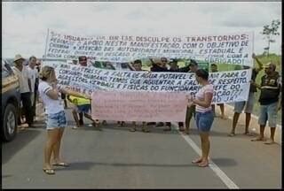 MG Inter TV 2ª Edição Grande Minas Moradores fazem protesto na BR