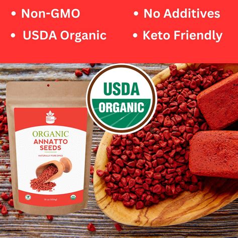 Organic Annatto Seeds Spicy Organic