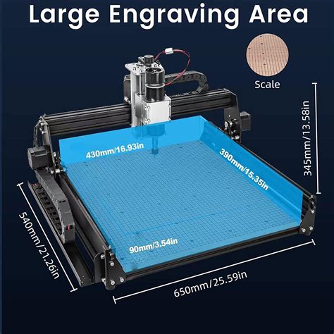 Máquina de enrutador CNC 2 en 1 4540 husillo de 500 W y mouse de 20 W