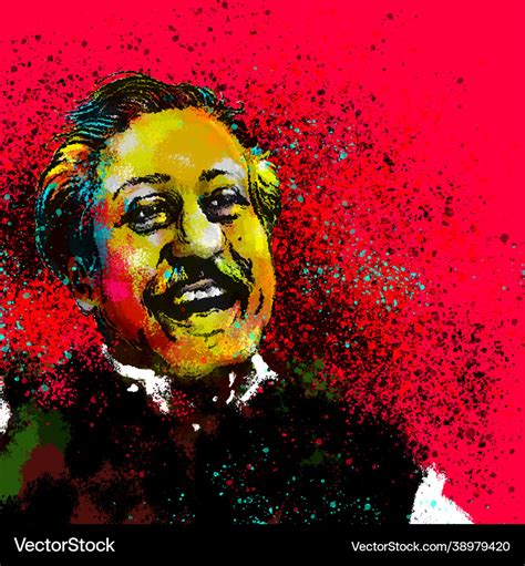 Bongobondhu Sheikh Mujib Digital Art Royalty Free Vector