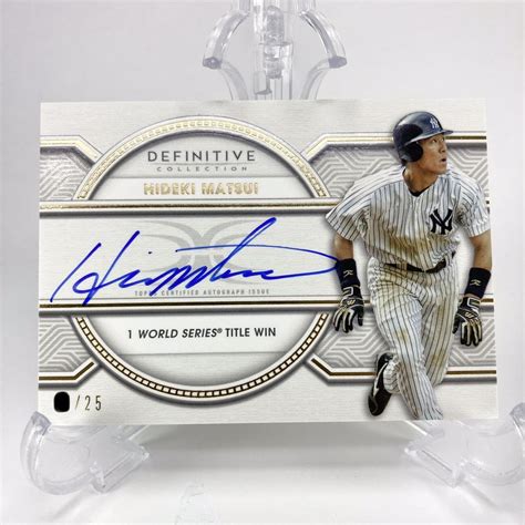 1円スタート 限定25枚 直筆サイン 松井秀喜 Hideki Matsui 2022 Topps Definitive Autotopps