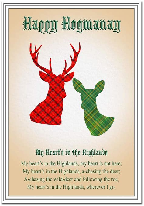 Hogmanay Scottish New Year Card – Happy Scottish Greeting - Scots ...