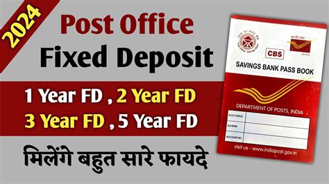 Post Office Fixed Deposit Scheme 2024 Post Office Fd Scheme Post