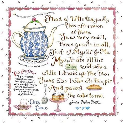 Teeny Tiny Tea Party Tea Teaparty Teatime Watercolor Tea Art Tea