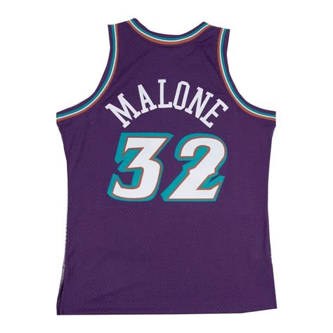 Camiseta Utah Jazz De Karl Malone Swingman En Morado Baloncesto