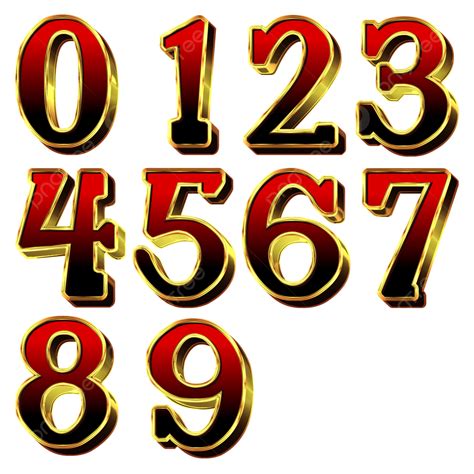 Text Style Effect Vector Hd Png Images Color Golden Number Effect