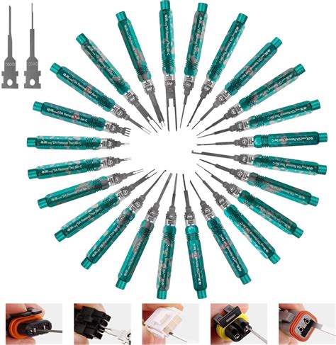 Jrready St5277 Pin Removal Tool Kit 24pcs Pin Extractor