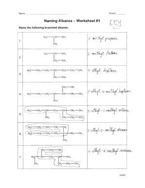 Naming Alkanes Worksheet Complete With Ease AirSlate SignNow