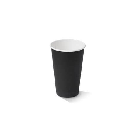 Oz Pe Coated Sw Cup Black The Paper Pack Company