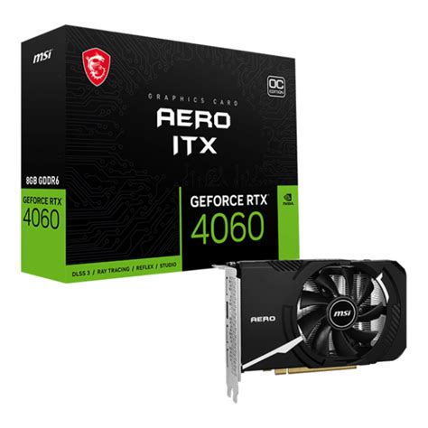 MSI GeForce RTX 4060 AERO ITX 8G OC 8GB GDDR6 DLSS 3 128 Bit Ekran