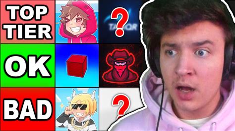 I Rank The Best Roblox Bedwars Youtubers On Their Content Youtube