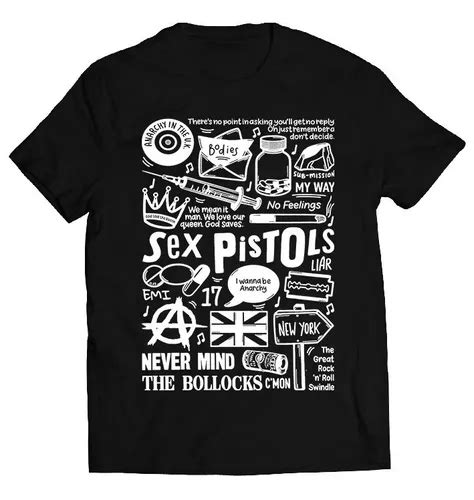 Polera Sex Pistols Temazos White Cuotas Sin Inter S