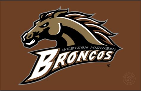 Western Michigan Broncos Logo Primary Dark Logo Ncaa Division I U