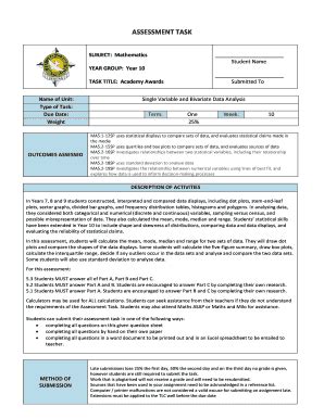 Fillable Online Mayfieldsanc Catholic Edu Sample Assessment Task