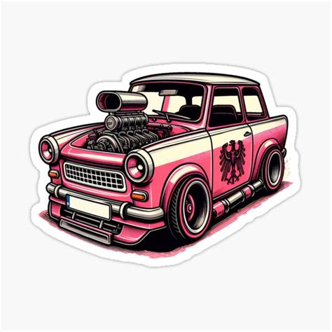 East German Hot Rod Sticker For Sale By JDLDesignStudio Redbubble