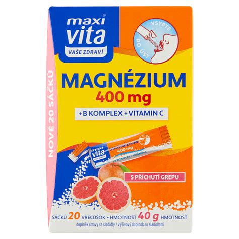 Teta drogerie Maxi Vita Vaše Zdraví Magnézium 400 mg B komplex