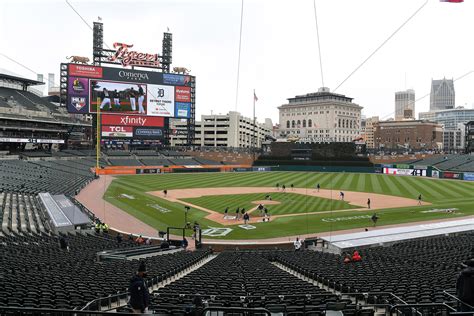 Comerica Park Detailed Seating Chart With Rows Cabinets Matttroy