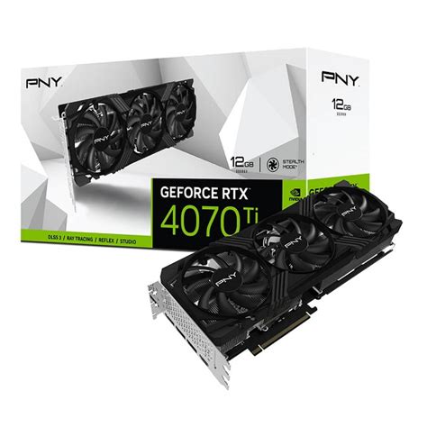 PNY NVIDIA GeForce RTX 4070 12GB GDDR6X PCI Express Graphics Card With