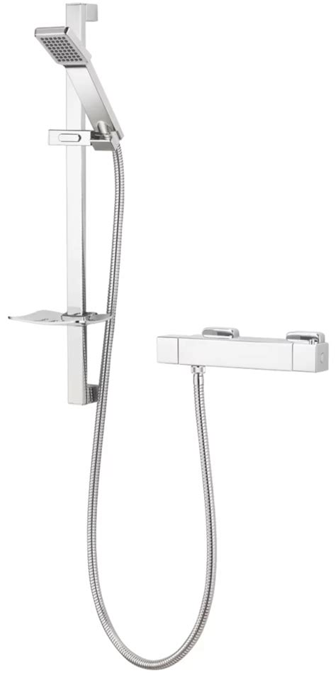 Find Aqualisa Sierra Rear Fed Exposed Chrome Thermostatic Mixer Shower