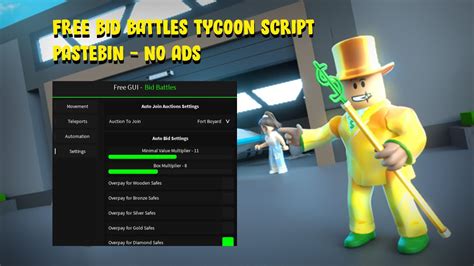 Roblox Bid Battles Script Automatically Farm Auctions Youtube