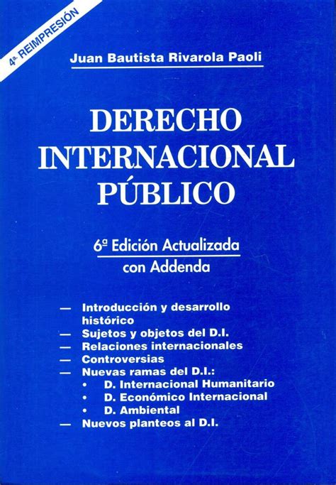 Derecho Internacional Público Ediciones Técnicas Paraguayas