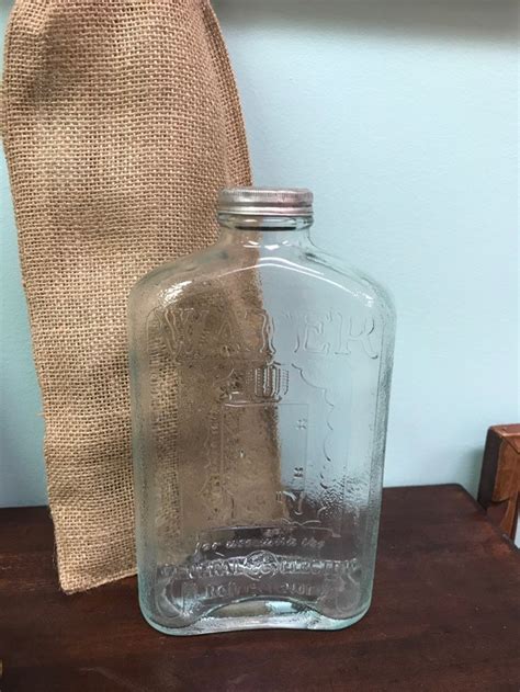 Vintage Glass General Electric Refrigerator Water Bottle Etsy