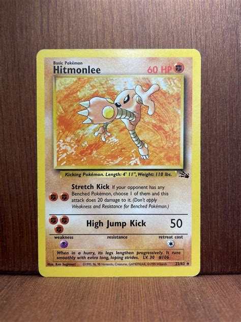 Hitmonlee Pokemon Card