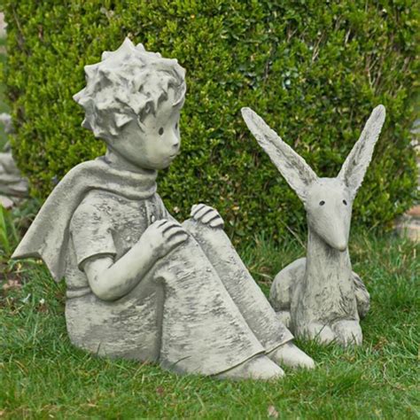 Figur F R Den Garten Der Kleine Prinz Mit Schal