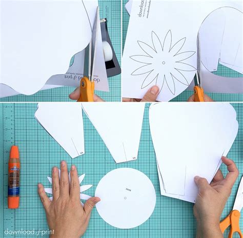 Free Printable Giant Flower Template