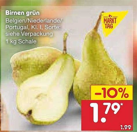 Birnen Gr N Angebot Bei Netto Marken Discount Prospekte De