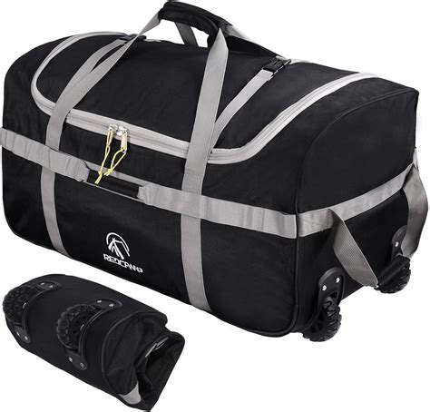 Redcamp Foldable Duffle Bag With Wheels 120l 30 1680d Oxford Collapsible Extra