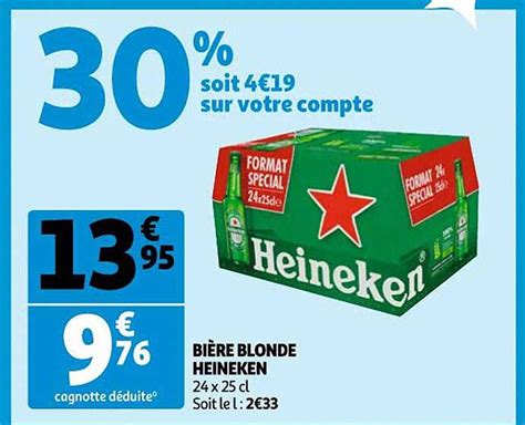 Promo Bi Re Blonde Heineken Chez Auchan Icatalogue Fr