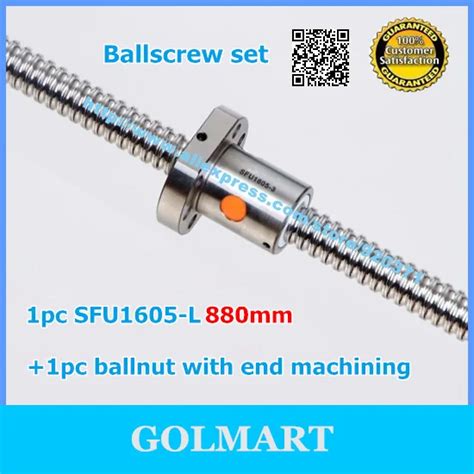 Ball Screw Set Pc Rolled Ballscrew L Mm Pc Ballnut