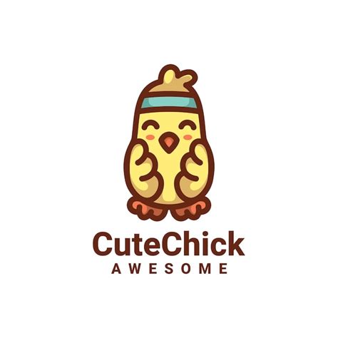 Premium Vector Cute Chick Logo