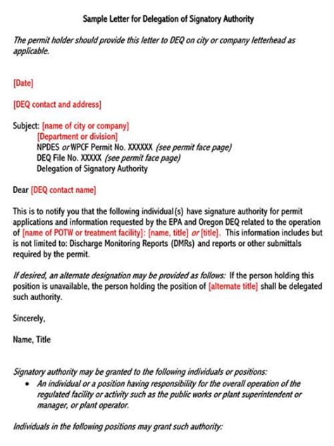 Signature Authorization Letter Samples How To Write