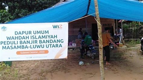 Laznas Wiz Dirikan Dapur Umum Bantu Korban Banjir Bandang Luwu Utara