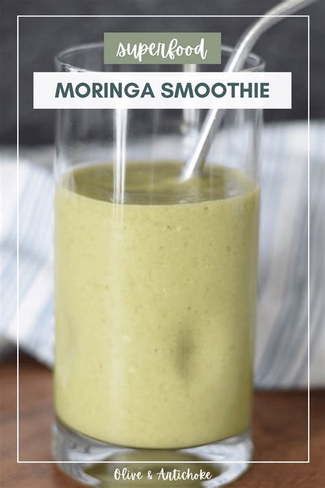 Superfood Moringa Smoothie - Olive & Artichoke