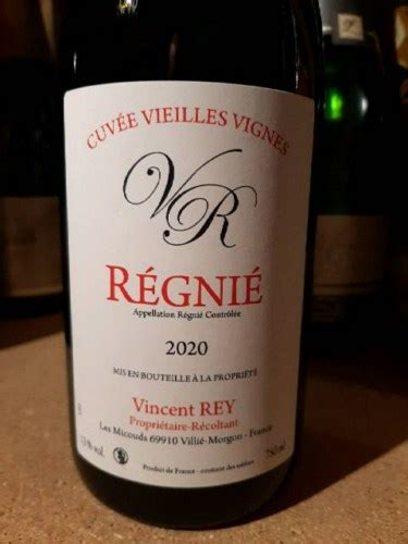 Vincent Rey Cuvée Vieilles Vignes Régnié Vivino España