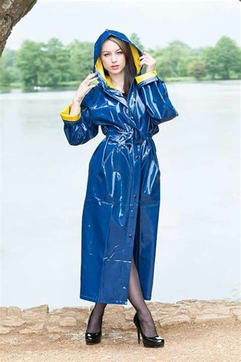 Reversible Pvc Mack Vinyl Raincoat Blue Raincoat Pvc Raincoat