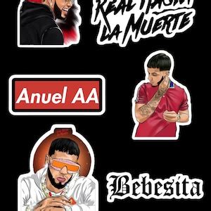 6 Anuel AA Waterproof Vinyl Stickers 3inch E A Etsy