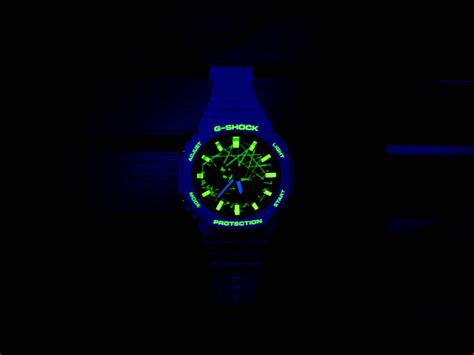 Casioak Mod Green Neon Acid Uv Reactive Rave Blacklight Glow Ga 2100