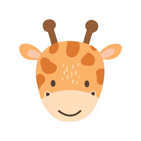 Giraffe Head Drawing Easy